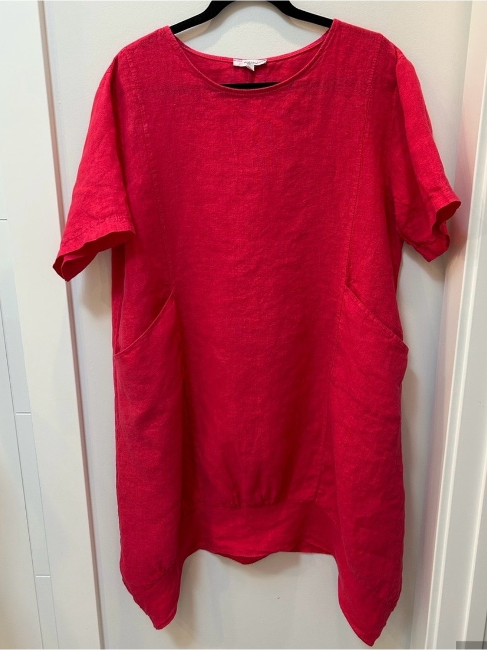 Vanessa Zani made in Italy 100 percent linen tunic dress size 1x
